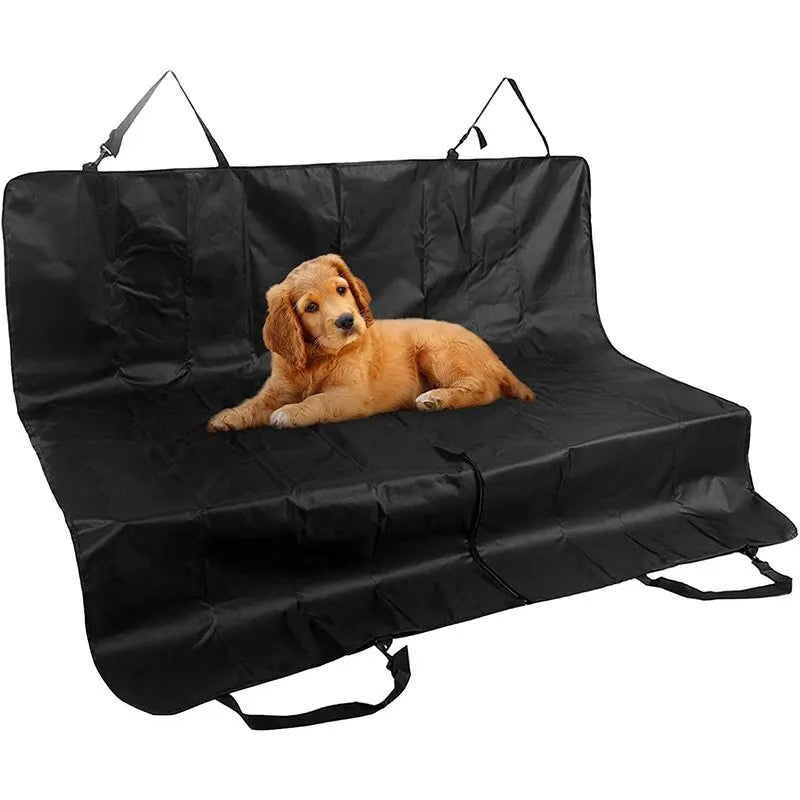 Back Seat Car Cover for Dogs in Black