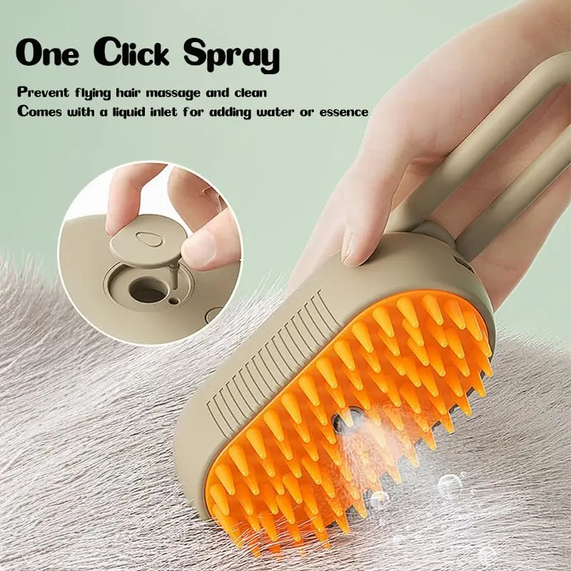 Steamy Brush For Dog