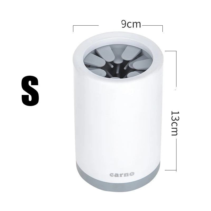 Dog Paw Cleaning Station in Gray small