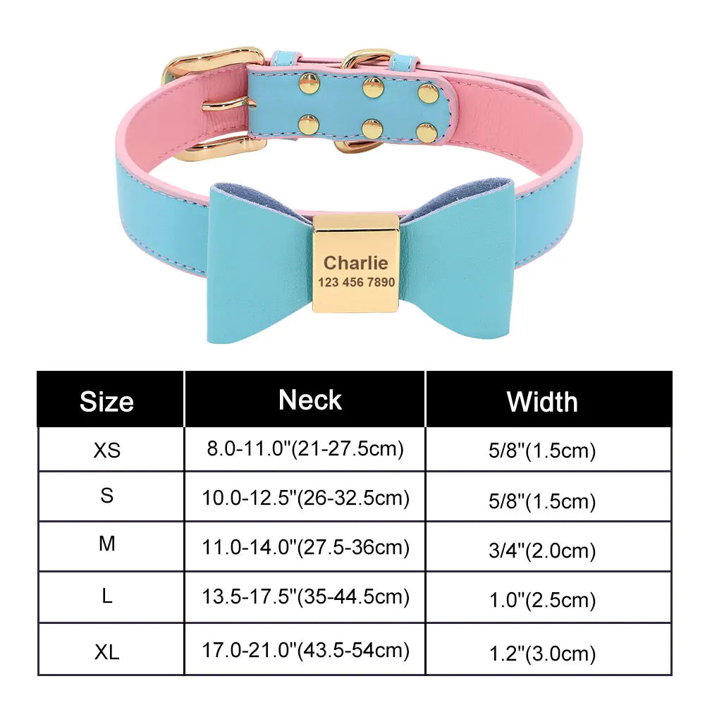 Dog Collar Bow in Blue Mickey