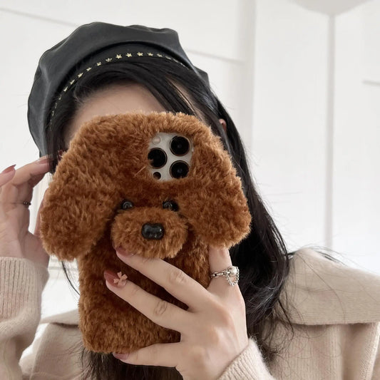 Dog Fluffy Phone Case For iPhone