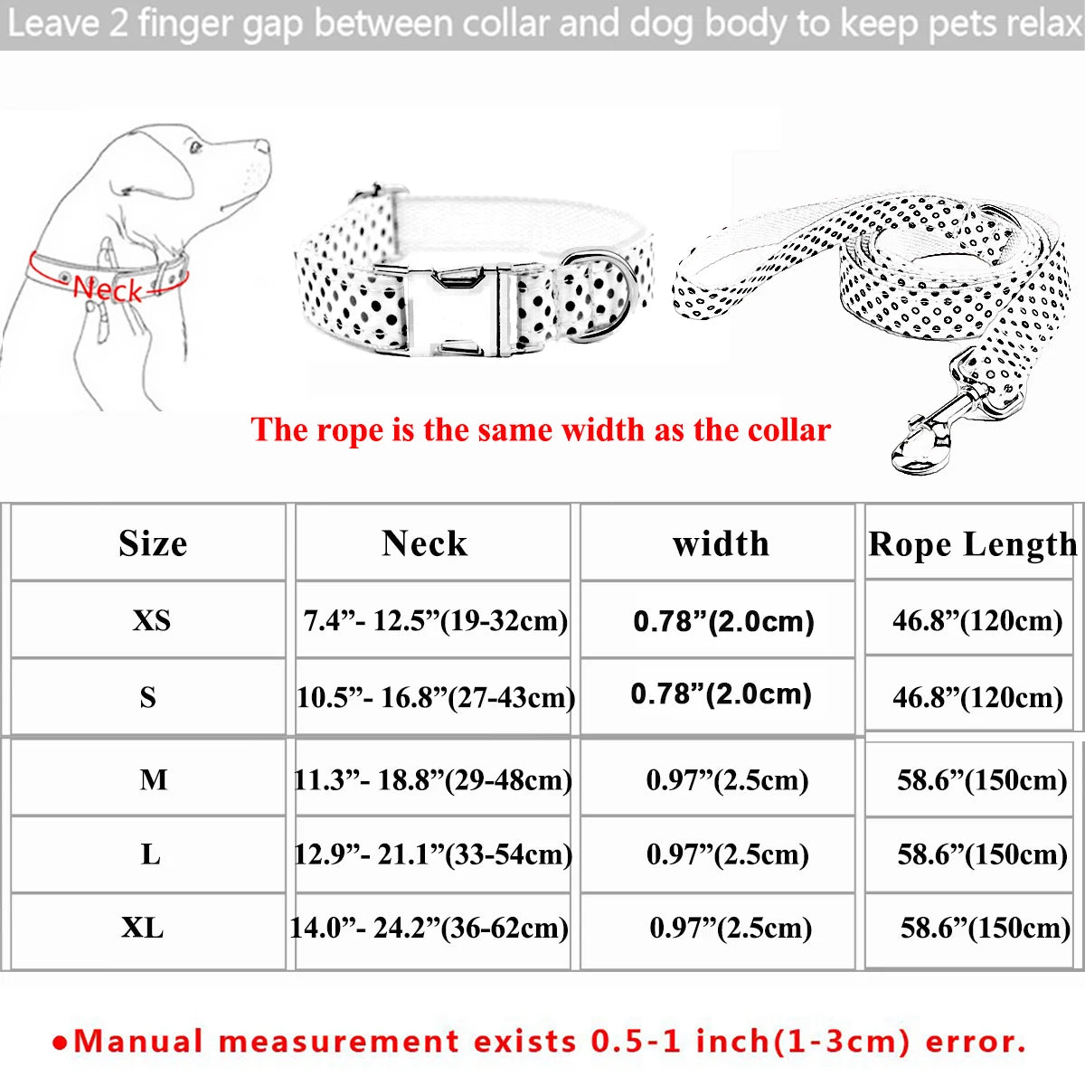 Leopard Dog Collar & Leash