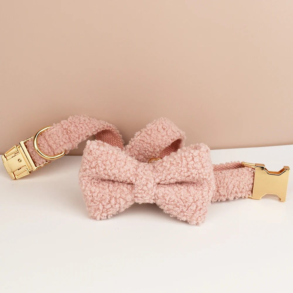 Pink Personalized Dog Collar