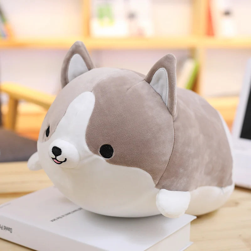 Corgi Plush in Gray
