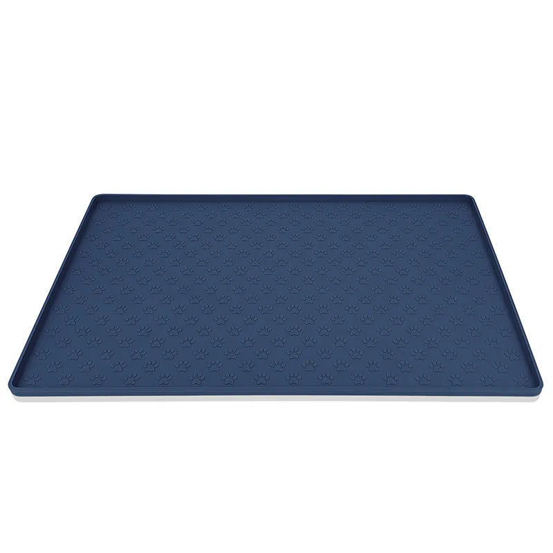 Dog Food Placemat in Drak Blue