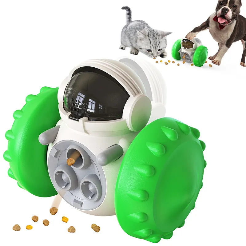 Dog Treat Leaking Toy in Green
