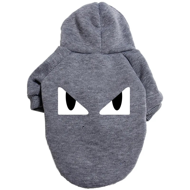 Dog Clothes Hoodies in Gray