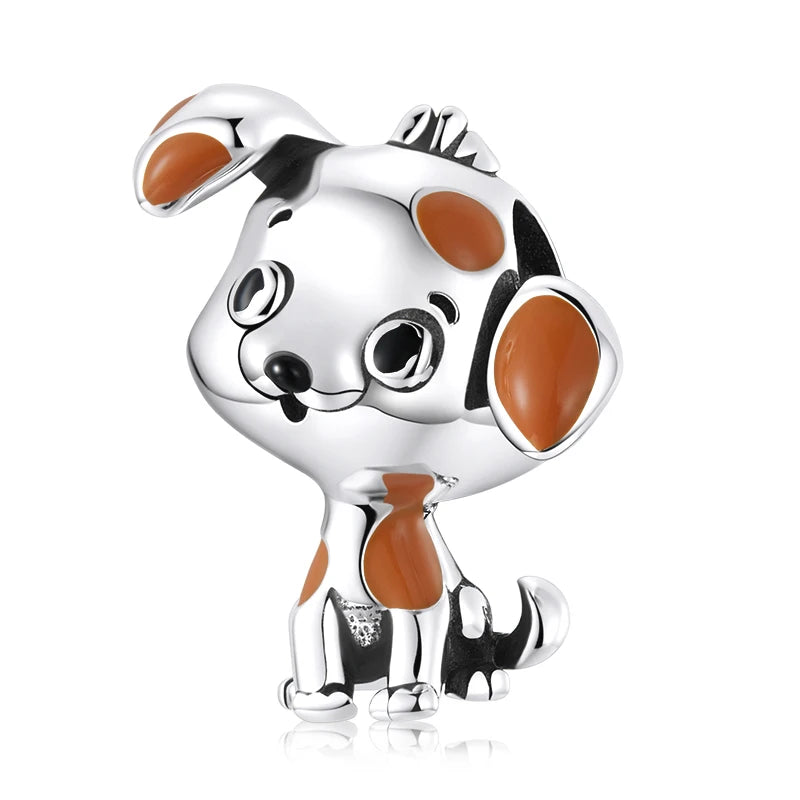 DIY Jewelry Dog Charm in Silver