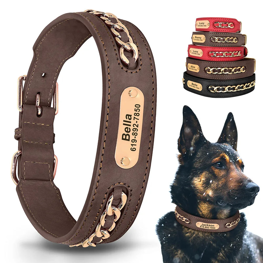 Design: The solid pattern and sleek design make this collar suitable for any occasion.