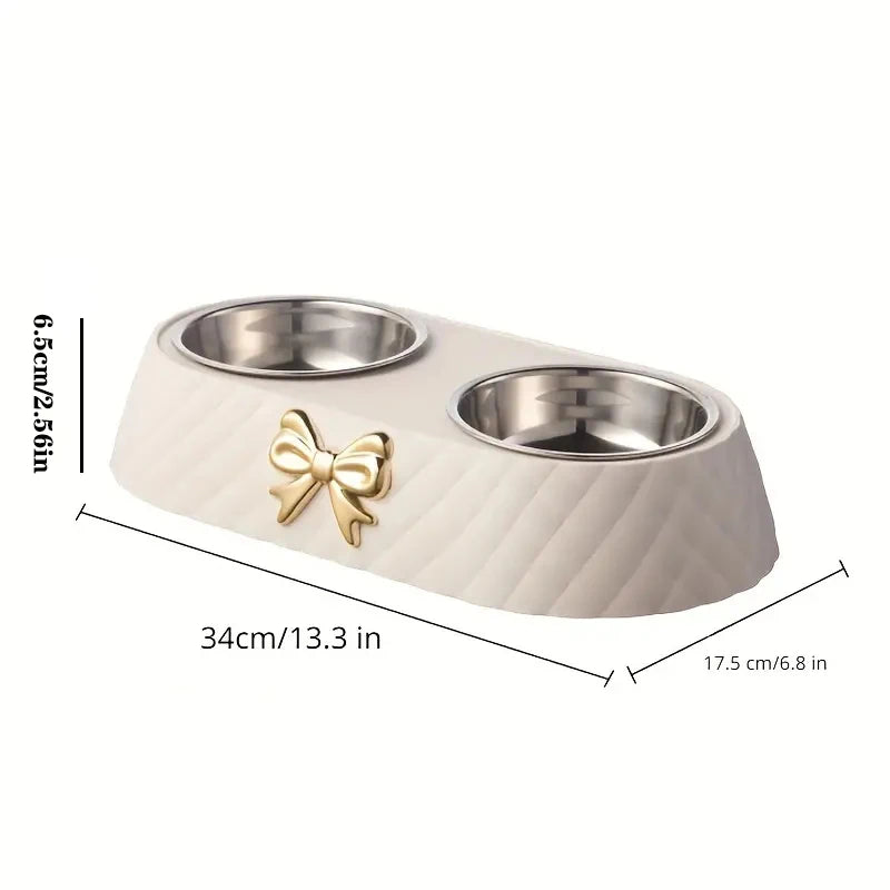 Dog Food And Water Bowl
