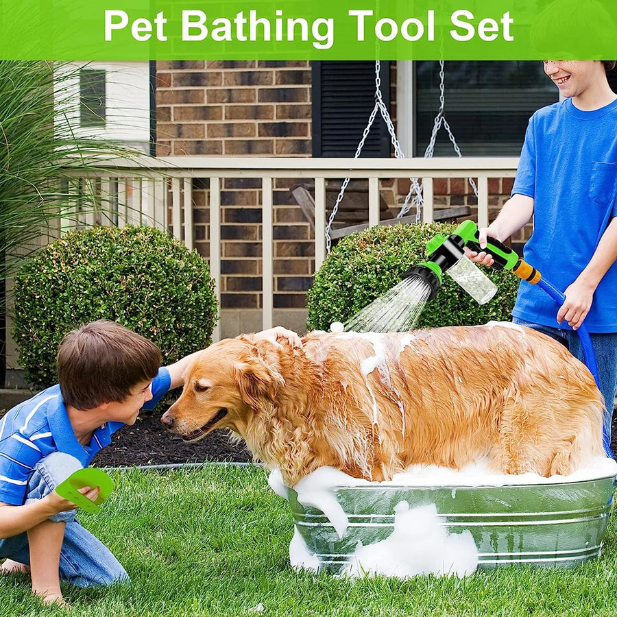 Foamy Fun: Cleaning your pets has never been more enjoyable. Whether you have dogs, cats, puppies, kittens, ferrets, horses, guinea pigs, or other pets with short hair, the Dog Grooming Spray Nozzle makes the cleaning process quick and convenient for the entire family.
