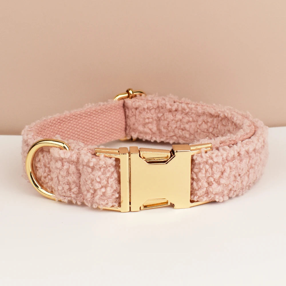 Pink Personalized Dog Collar in Pink Collar