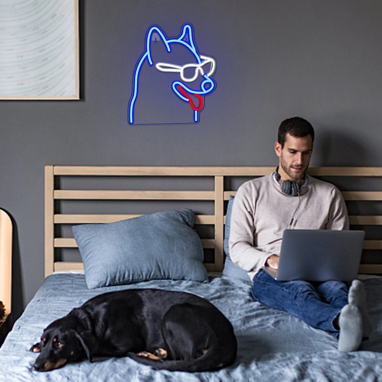 Neon Dog Sign