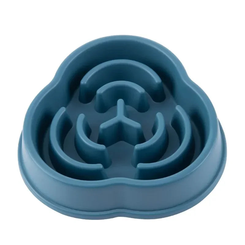 Slow Feed Bowls For Dogs in Blue