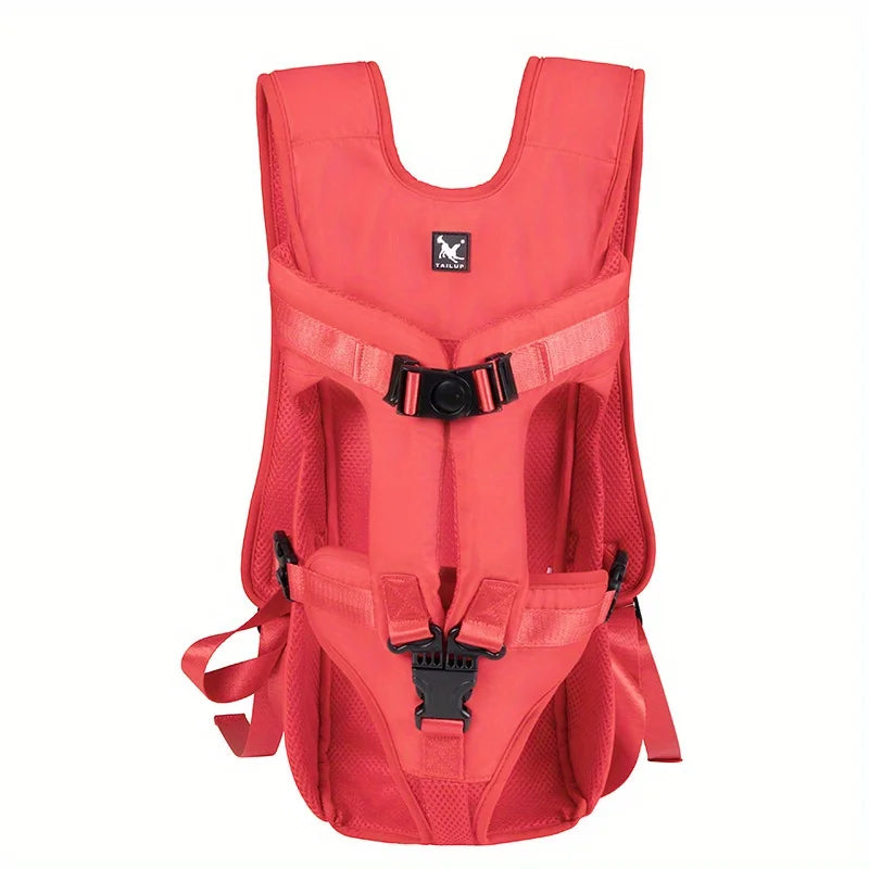 Dog Backpack Carrier in Red