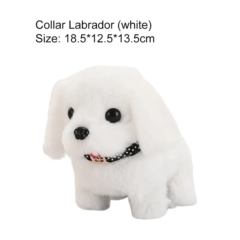 Realistic Dog Plush in White Labrador