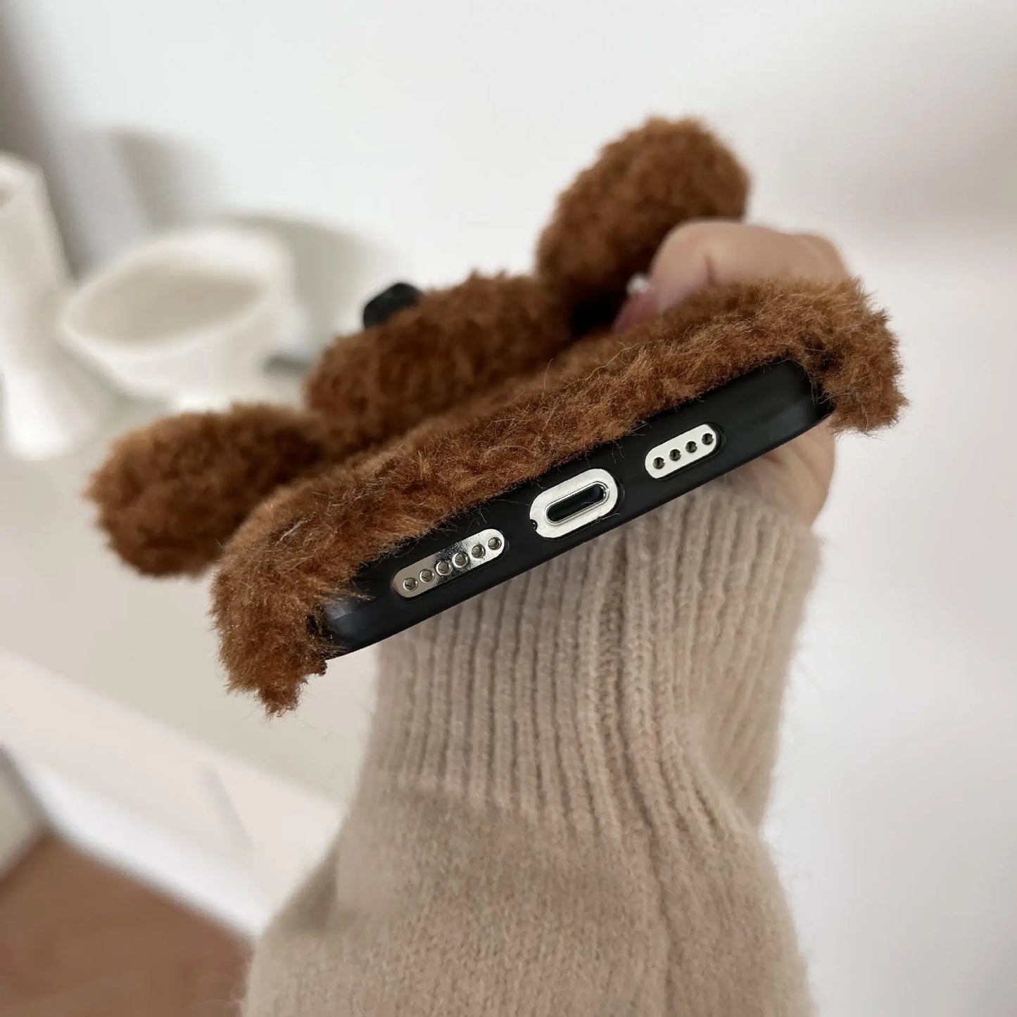 Dog Fluffy Phone Case For iPhone
