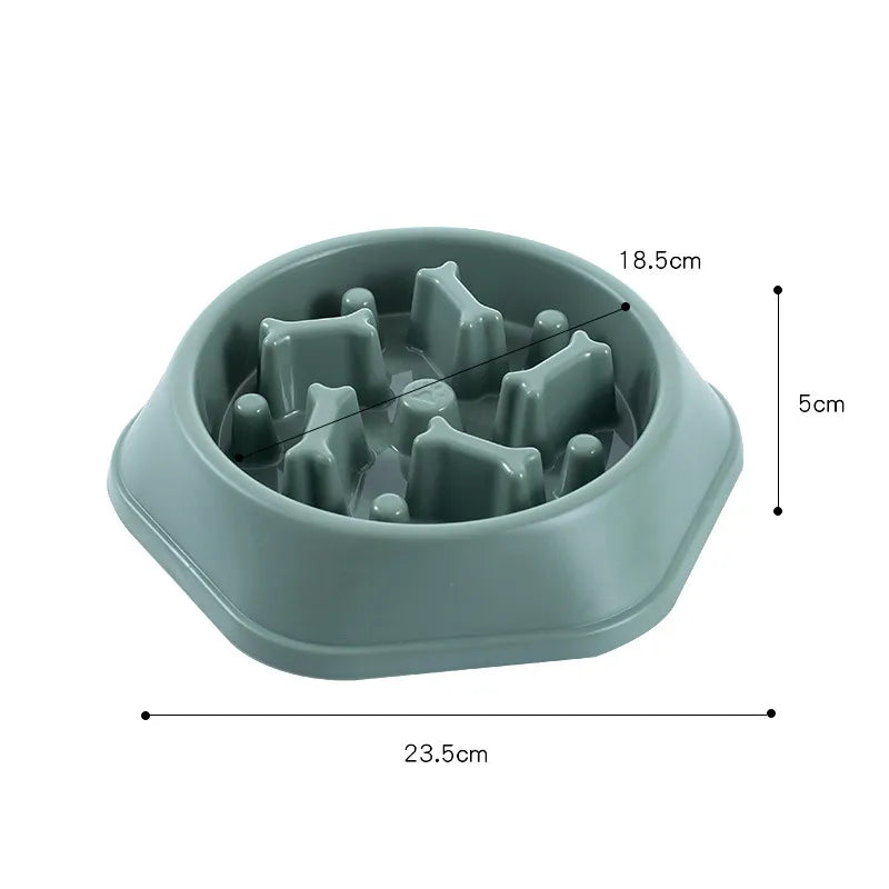 Slow Feed Dog Bowl For Small Dogs in Green