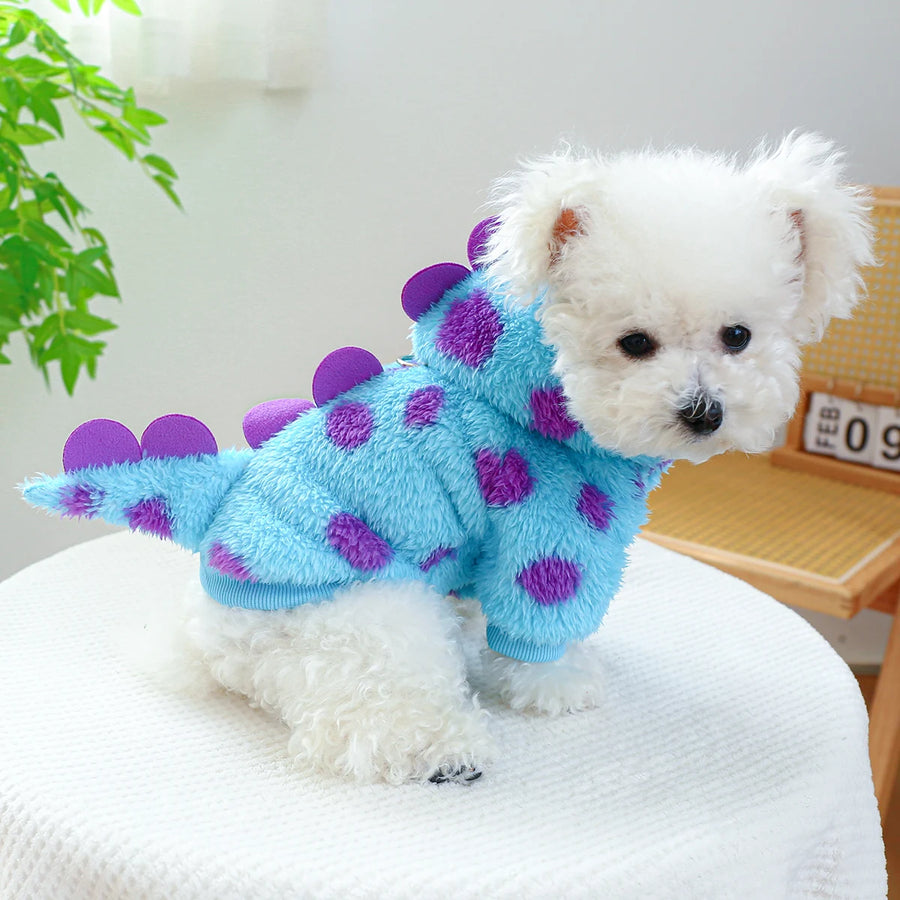 Designed with an adorable dinosaur pattern that will make your dog stand out.