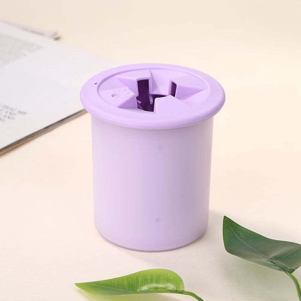 Dog Muddy Paw Cleaner in Purple 8x7.5cm