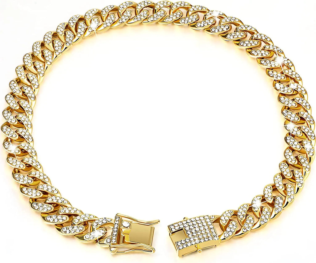 Gold Dog Chain Collar, photo 6