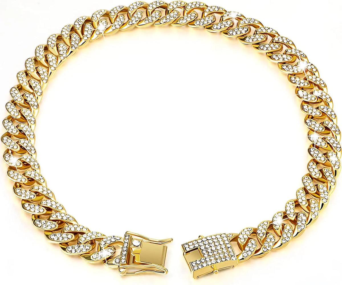 Gold Dog Chain Collar, photo 6