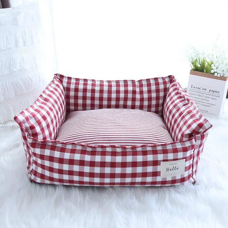 Indoor Dog Bed in Red Dog Bed