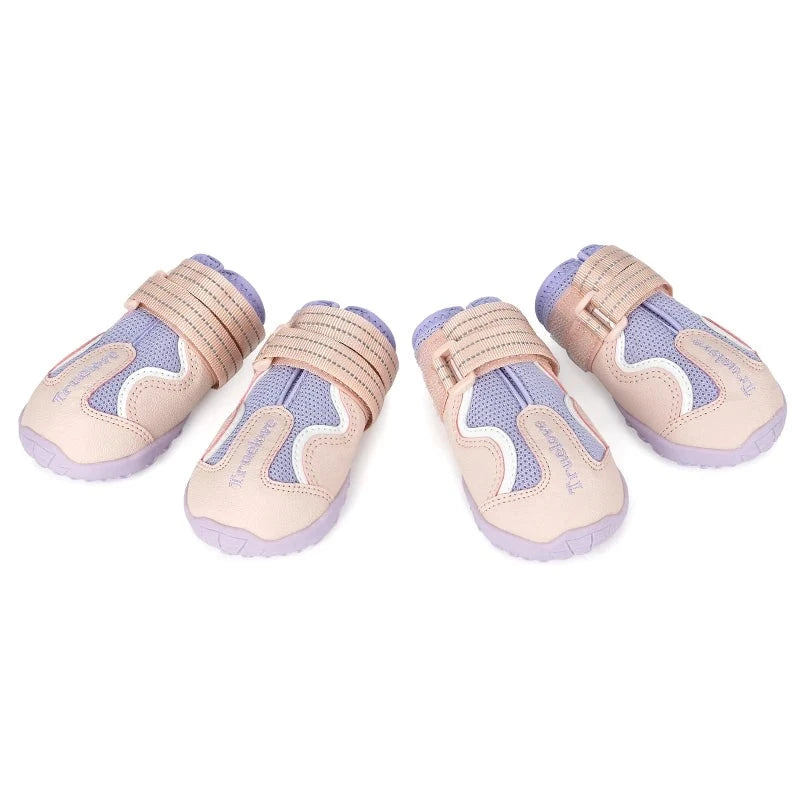 Breathable Dog Shoes in Soft Pink Lavender