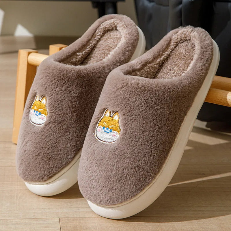 Smart Dog Slippers in Coffee