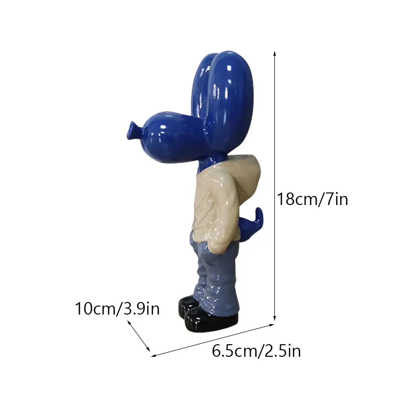 Cute Balloon Dog in Blue