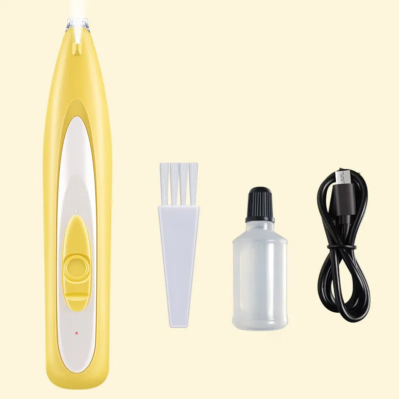 Electric Dog Hair Trimmer in Yellow