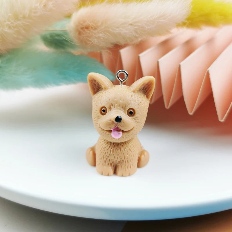Dog Charm Keychain in Chihuahua