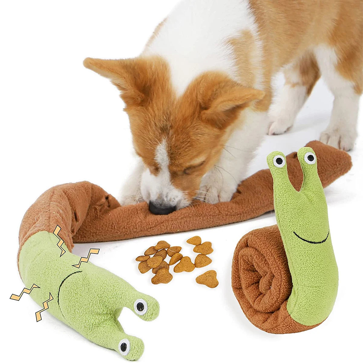 Dog Sniff Toys in Brown & Green
