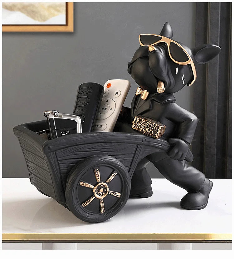 French Bulldog Storage Statue
