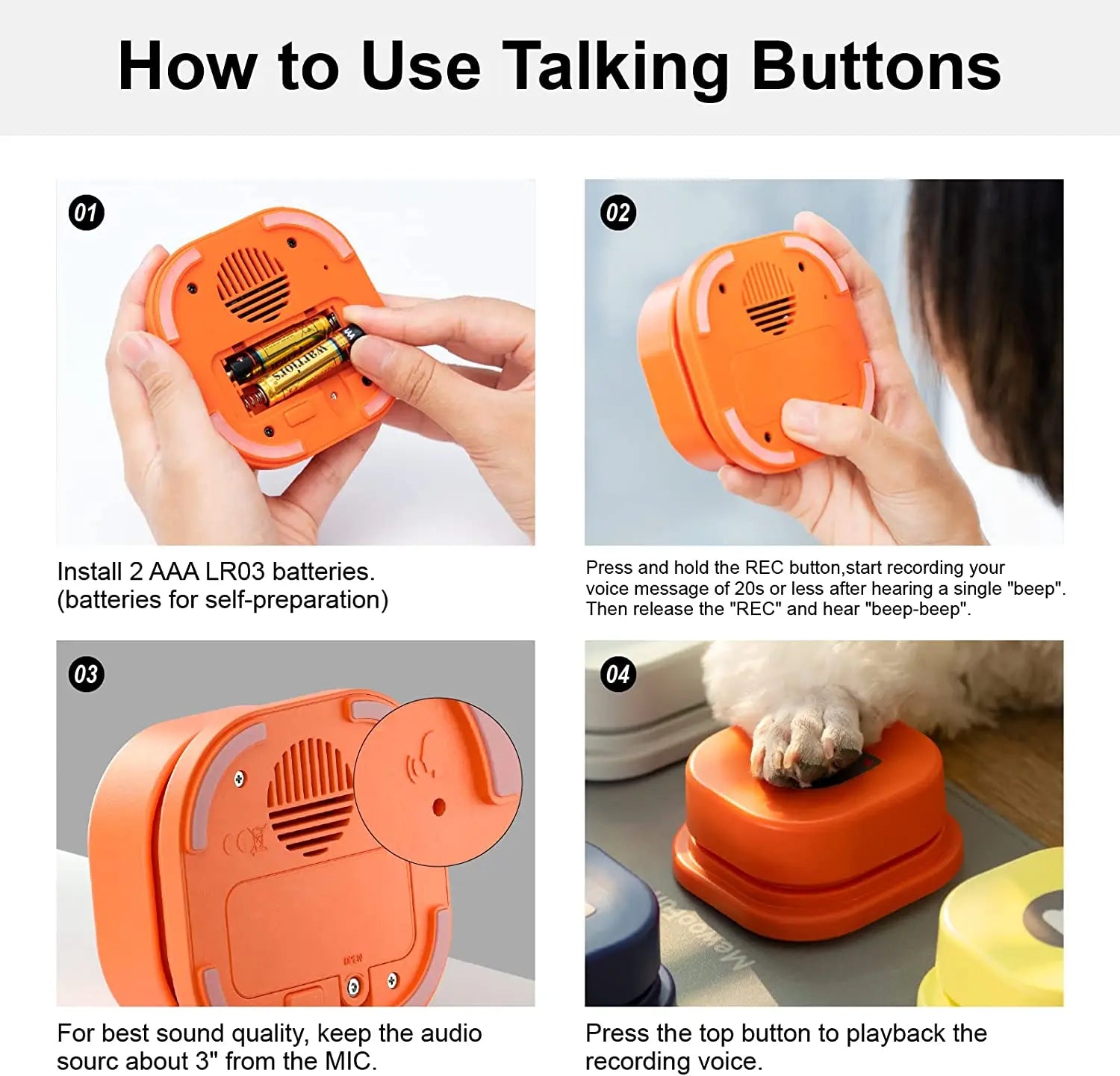 Buttons For Dogs To Talk