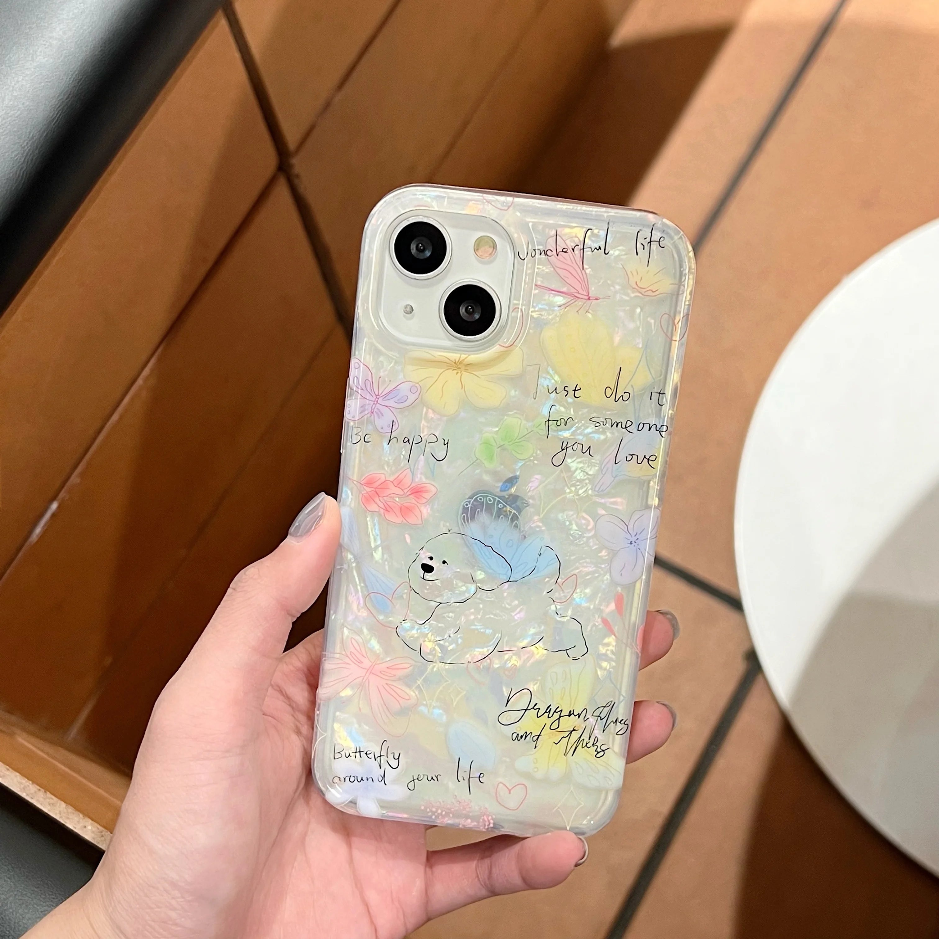 Korean Cute Dog Phone Case For iPhone