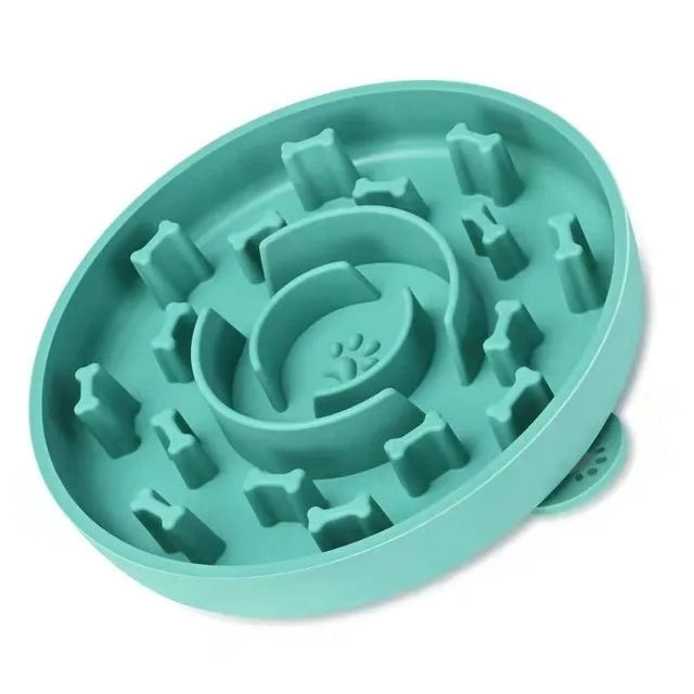 Slow Feeder For Small Dogs in Light Blue