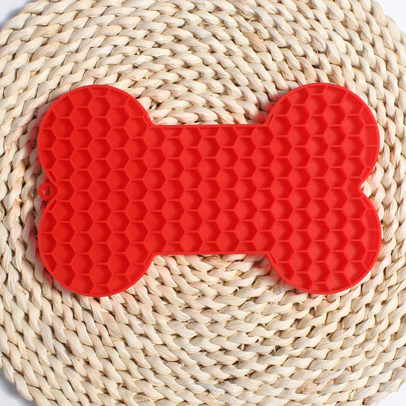 Lick Mat For Dogs in Red