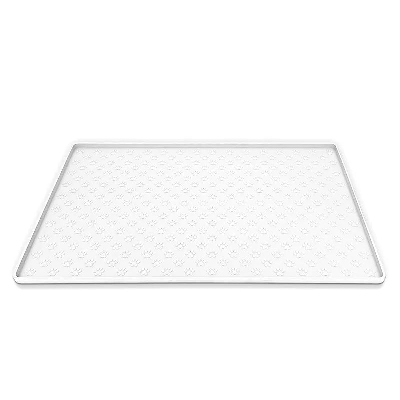 Dog Food Placemat in White