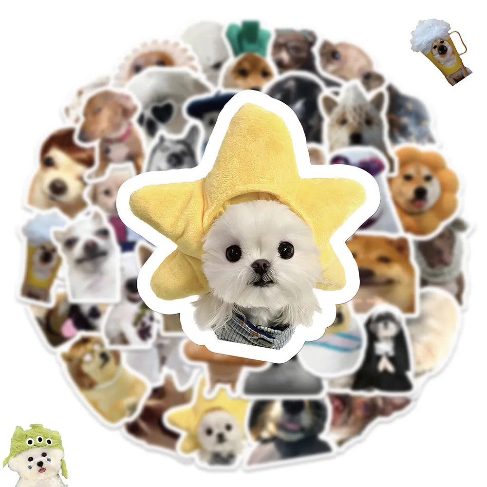 Kawaii Dog Stickers in 10Pcs