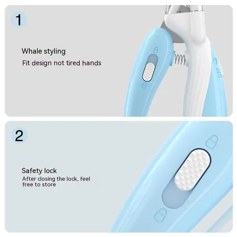 Safety lock feature keeps the clippers securely closed when not in use, preventing any potential accidents or injuries.