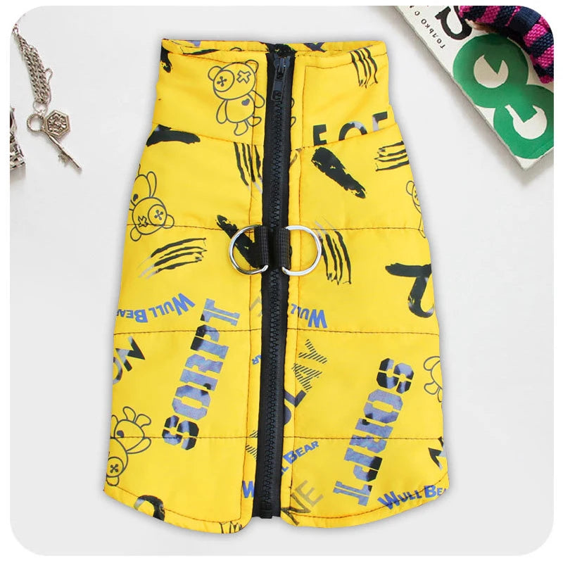Dog Jacket Waterproof in Yellow