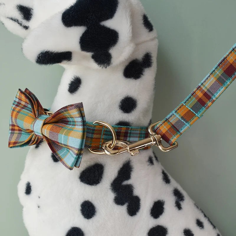 Grid Design Dog Collar