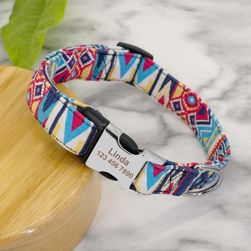 Personalized Nylon Dog Collar