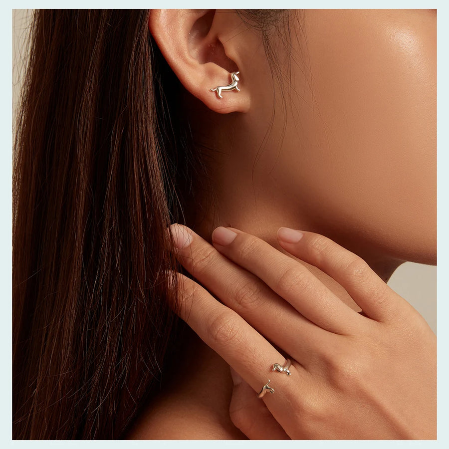 Made of authentic 925 sterling silver, ensuring durability and long-lasting shine.