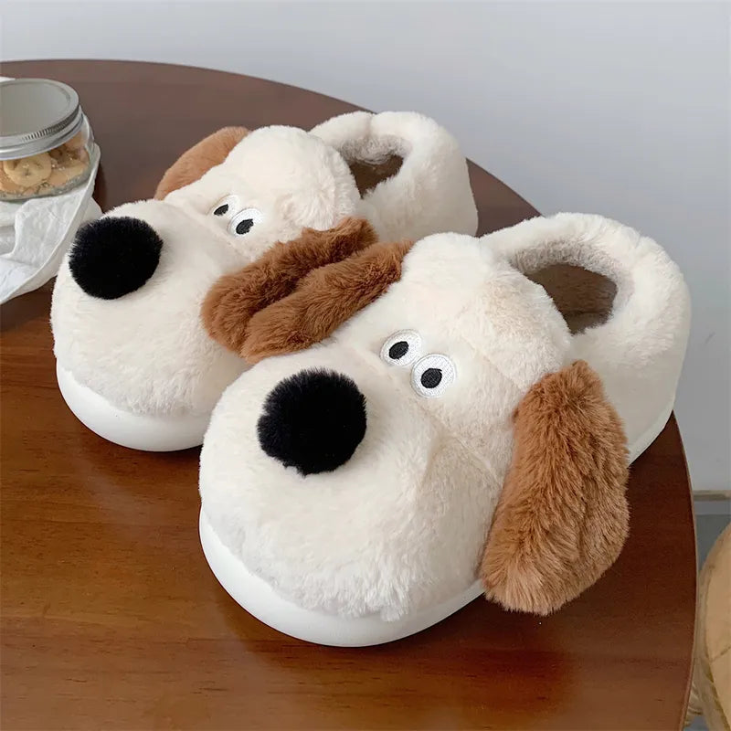 Puppy Dog Slippers in All Inclusive Beige