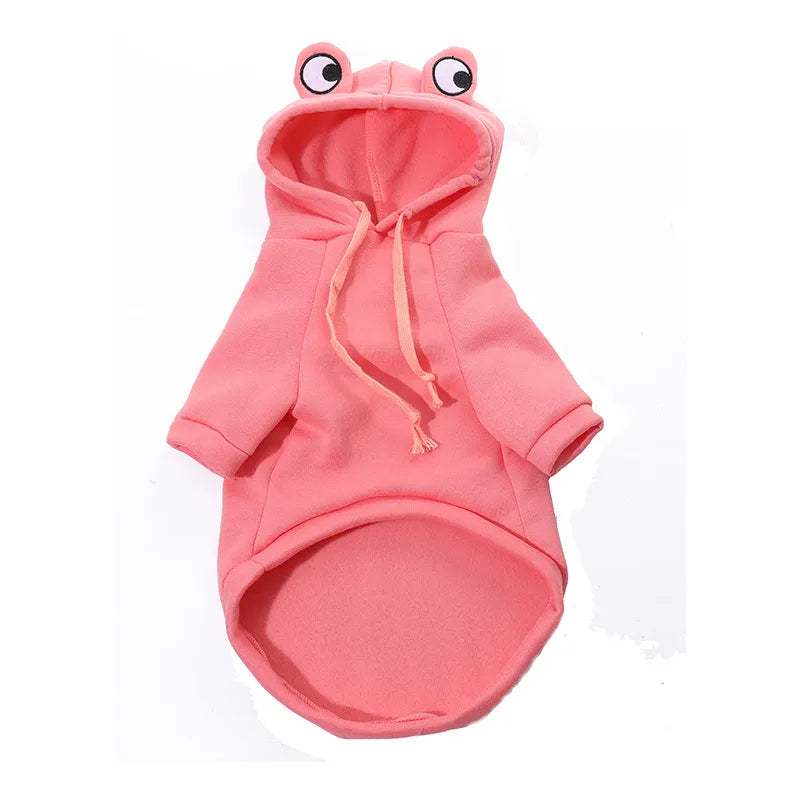 Frog Hoodies For Dog in Pink
