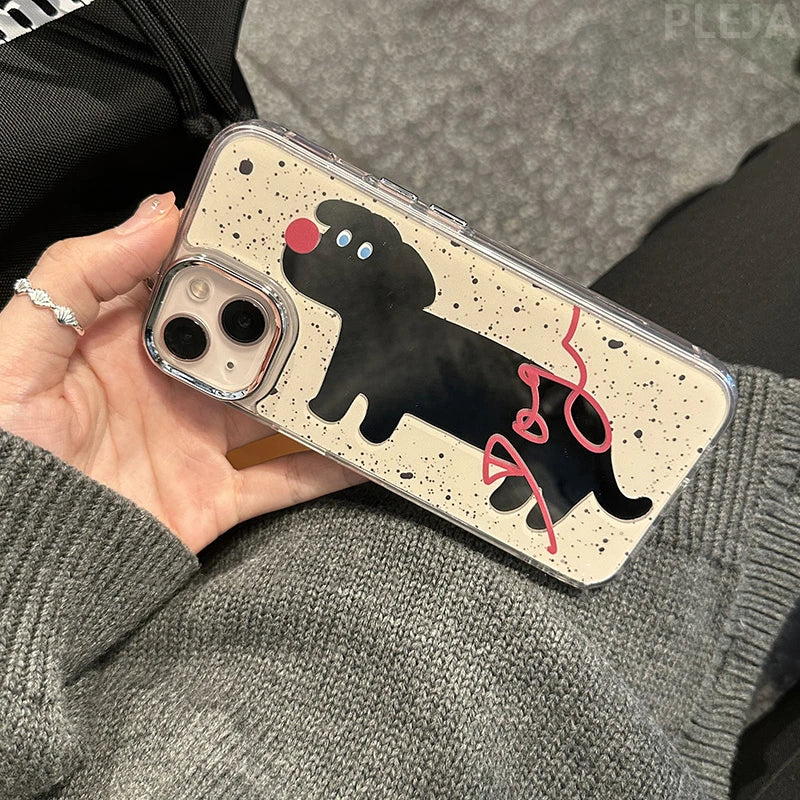 A Mirror Dog Phone Case for iPhone