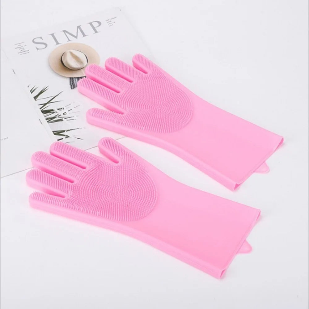 Dog Bath Glove in Pink