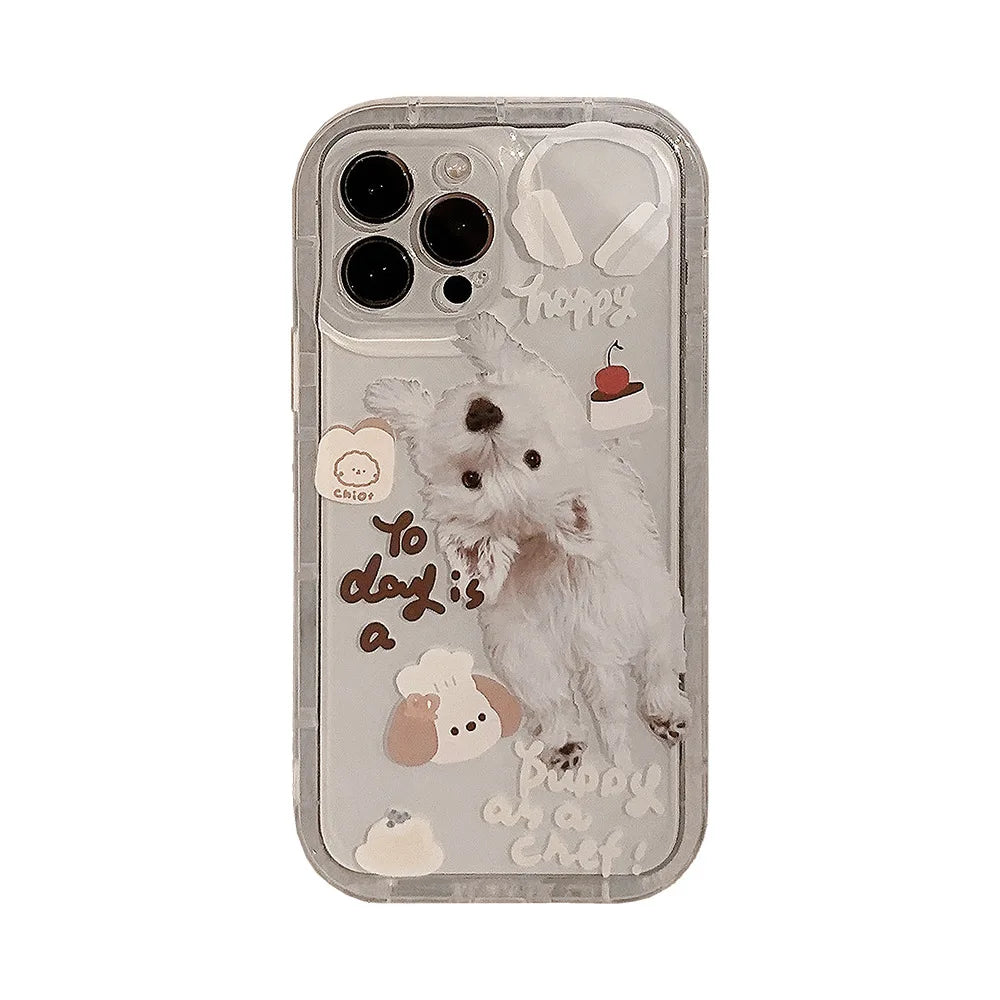 Dog Clear iPhone Case in Transparent